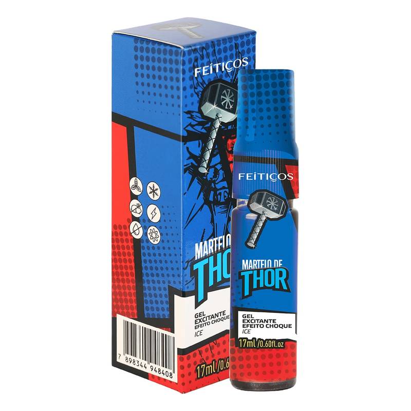 MARTELO DO THOR - Gel Excitante, Vibrador Ice 17ml