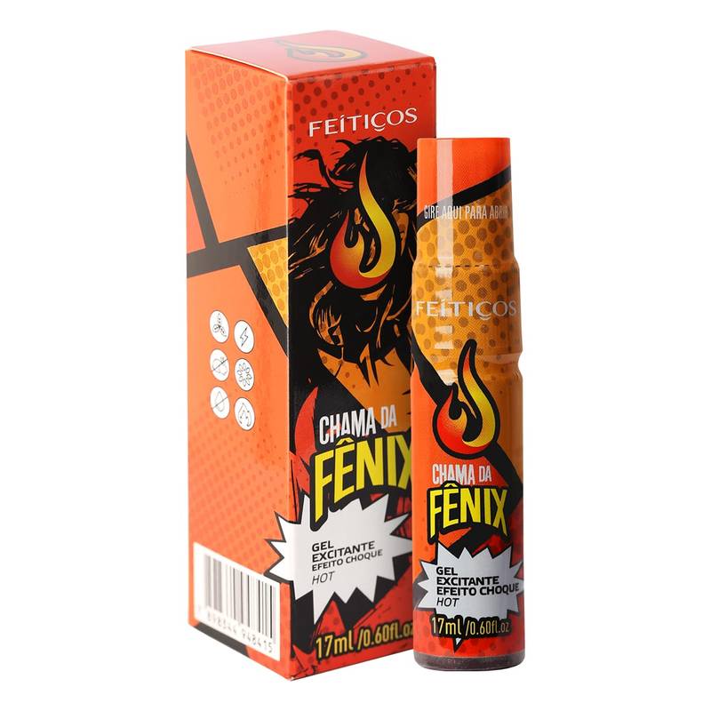 CHAMA DA FÊNIX Gel Excitante Efeito Shock Hot 17ml
