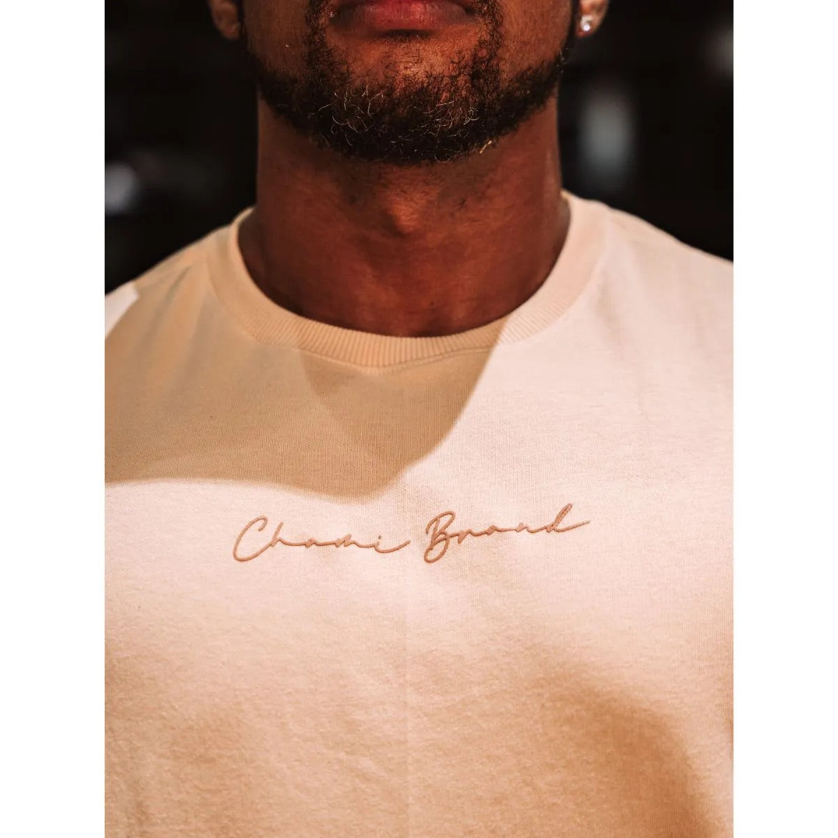 Camiseta Oversized Rugby Cutouts Chami Brand Vanila