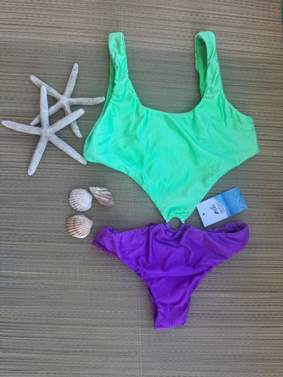 MAIÔ BODY - CAVADO ROXO & VERDE