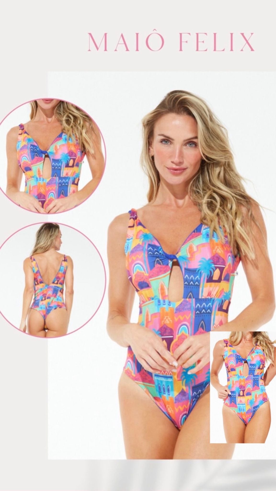 MAIÔ BODY FELIX - AZUL